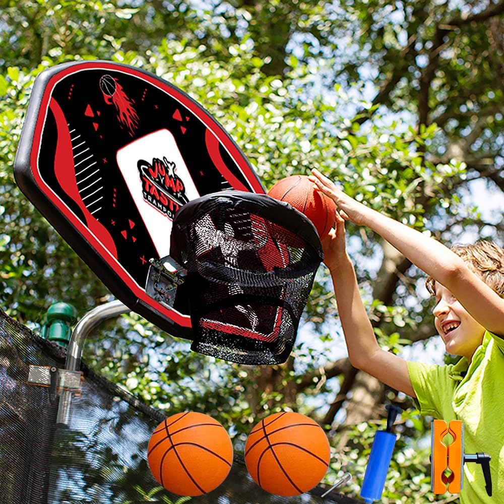 JumpTastic Trampoline Basketball Hoop